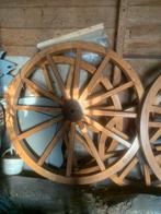 Karrewielen 120 cm  en 80 cm doorsnee, Ophalen, Zo goed als nieuw