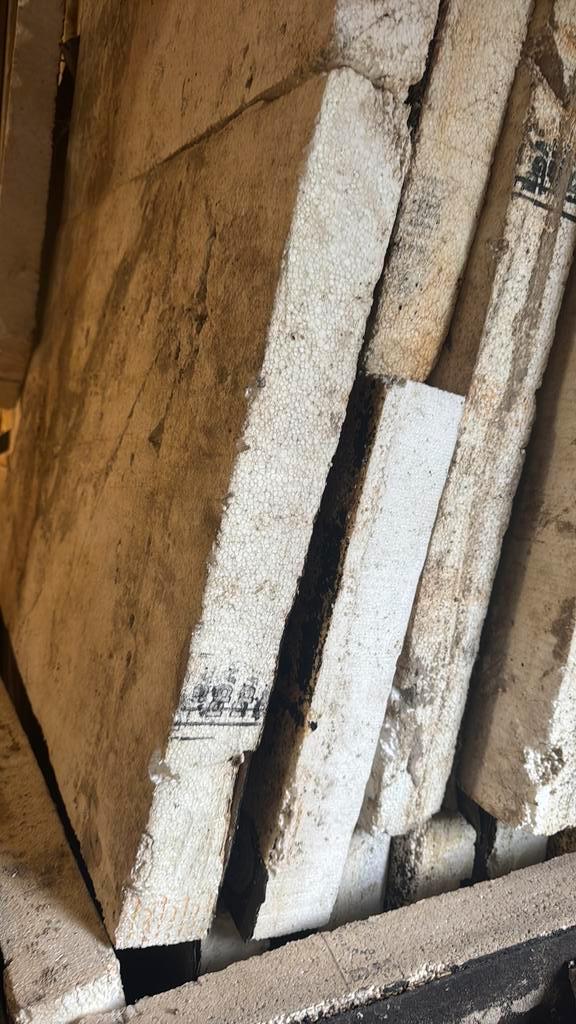 Eps isolatie 80mm dik 1x1 meter moet weg!, Doe-het-zelf en Verbouw, Isolatie en Afdichting, Zo goed als nieuw, Dakisolatie, Piepschuim (Tempex)