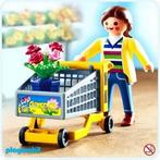 Playmobil vrouw met winkelwagen 4638, Kinderen en Baby's, Speelgoed | Playmobil, Ophalen of Verzenden, Zo goed als nieuw, Complete set