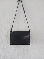 Creation Gabrielle zwarte leren schoudertas , in goede staat, Overige merken, Zwart, Ophalen of Verzenden, Zo goed als nieuw