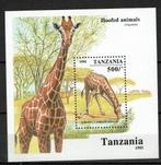 tanzania 1995 pf blok giraffe zoogdieren wildlife, Postzegels en Munten, Postzegels | Thematische zegels, Ophalen of Verzenden