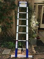 telescoopladder 4.40 m, Doe-het-zelf en Verbouw, Ladders en Trappen, Ophalen, Nieuw, Ladder, Opvouwbaar of Inschuifbaar