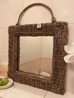 Riviera Maison rattan spiegel, Huis en Inrichting, Woonaccessoires | Spiegels, Minder dan 50 cm, Vierkant, Ophalen of Verzenden