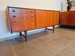 Vintage lowboard/dressoir midcentury., Huis en Inrichting, Kasten | Dressoirs, Ophalen, Zo goed als nieuw, 25 tot 50 cm, 150 tot 200 cm