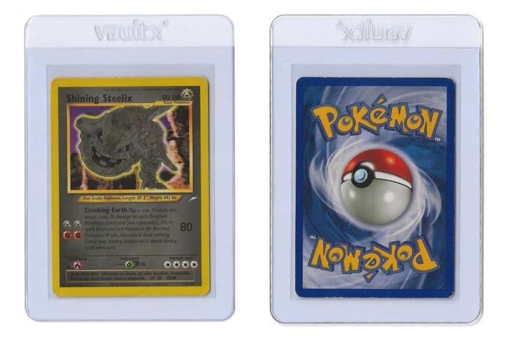 Pokemon Shining Steelix Neo Destiny, Hobby en Vrije tijd, Verzamelkaartspellen | Pokémon, Nieuw, Losse kaart, Foil, Ophalen of Verzenden