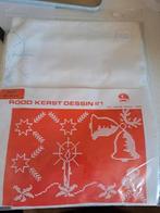 Kerst tafelkleed om zelf te borduren / kruissteek, Hobby en Vrije tijd, Ophalen of Verzenden, Nieuw, Handborduren, Borduurpakket
