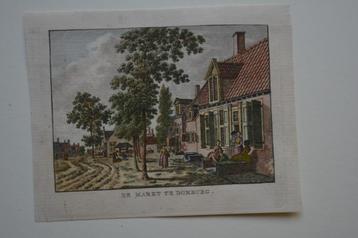 DOMBURG MARKT KOPERGRAVURE J. BULTHUIS 1786-1792 E77 beschikbaar voor biedingen