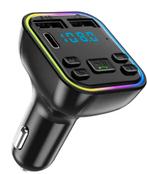 FM Transmitter Bluetooth - Carkit - Auto met 2 USB Poorten, Auto diversen, Carkits, Ophalen, Nieuw