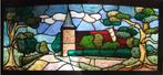 Sibberhuuske glas in lood Atelier d'Alsace Benoit Prick, Antiek en Kunst, Ophalen
