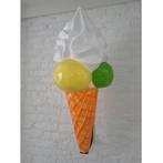 Schepijsje 90 cm - polyster schepijs op ijshoorn met beugel, Verzamelen, Merken en Reclamevoorwerpen, Ophalen, HorecaBeelden, Overige typen