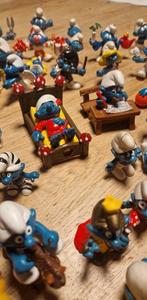 Grote lot vintage smurfen, Ophalen of Verzenden, Verschillende Smurfen, Poppetje, Figuurtje of Knuffel