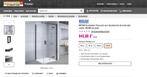 Panorama zijwand douche – 990 x 1995 mm, Doe-het-zelf en Verbouw, Sanitair, Ophalen, Nieuw, Glas, Douche