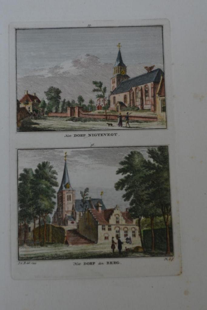 NEDERHORST DEN BERG NIGTEVECHT Gekleurde Gravure Spilman GD1, Antiek en Kunst, Kunst | Etsen en Gravures, Verzenden