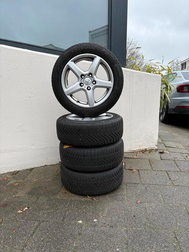 Mercedes lichtmetalen Winterset 16 inch, Auto-onderdelen, Banden en Velgen, Banden en Velgen, Winterbanden, 16 inch, 205 mm, Personenwagen