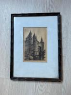 Oude Stadspoort Ets in Lijst, Antiek en Kunst, Ophalen