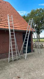 2 Centum ladders 2x14 sporten 1 nog beschikbaar, Doe-het-zelf en Verbouw, Ladders en Trappen, Ophalen, Gebruikt, 4 meter of meer