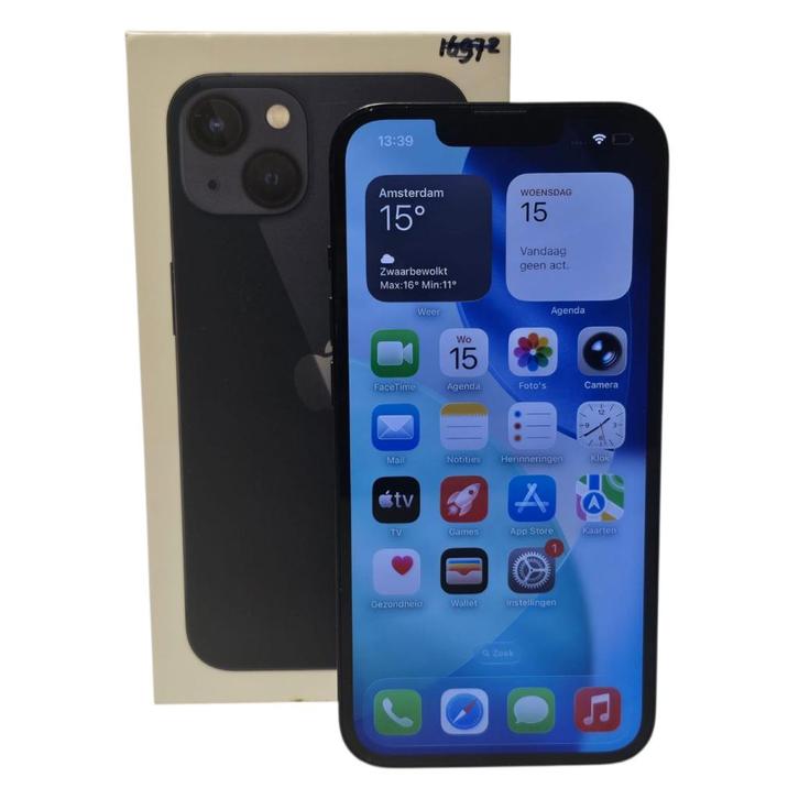 iPhone 13 256GB Midnight | Nette Staat, Telecommunicatie, Mobiele telefoons | Apple iPhone, Gebruikt