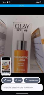 Olay Vitamin C + AHA Serum - Hydra Glow, Gehele gezicht, Nieuw, Oranje, Ophalen of Verzenden