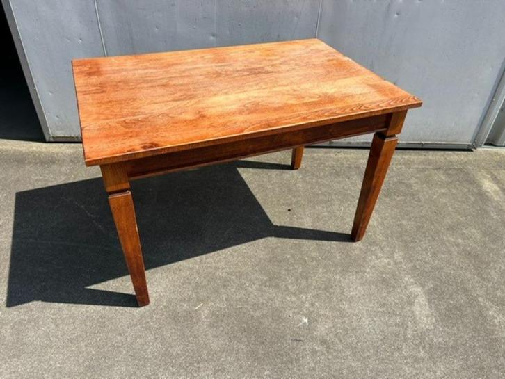 2 stuks 4-Poots horeca tafels bruin 120x80 cm, demontabel, Antiek en Kunst, Antiek | Meubels | Tafels, Ophalen