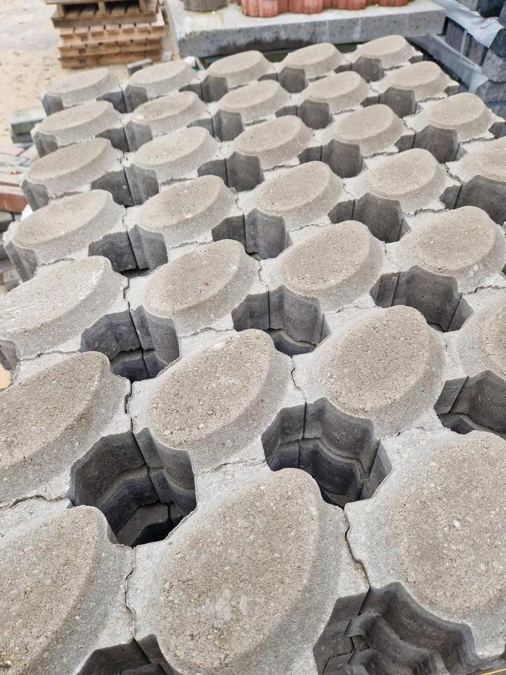 Grassteen design 8cm, Tuin en Terras, Tegels en Klinkers, Nieuw, Klinkers, Beton, Ophalen