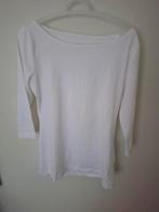 wit  katoen lange mouw t shirt H&M maat L nieuw, Ophalen of Verzenden, Nieuw, Wit, Lange mouw
