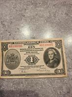 Nederlands-Indië 1 Gulden Satoe Roepiah Bankbiljet 1943, Ophalen of Verzenden, Buitenland, Bankbiljetten