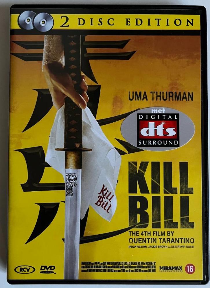 DVD Kill Bill (Tarantino, 2 disc Special Edition), Cd's en Dvd's, Dvd's | Filmhuis, Zo goed als nieuw, Overige gebieden, Boxset