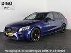 Mercedes-Benz C-klasse Estate 180 Business Solution AMG Auto, Automaat, Blauw, Leder en Stof, 83 €/maand