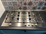 Pelgrim GK 4090RVS Gaskookplaat 90cm - 5 branders, Ophalen, Gebruikt, 60 cm of meer, Inbouw