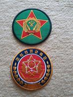 Militaire emblemen Noord Korea, Ophalen of Verzenden, Landmacht, Azië, Embleem of Badge