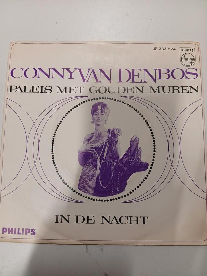 Conny van den Bos singeltje Paleis met gouden muren, Cd's en Dvd's, Vinyl | Nederlandstalig, Gebruikt, Levenslied of Smartlap