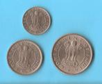 India 1 rupee, 1/2 rupee en 1/4 rupee 1950/51, Ophalen of Verzenden, Zuid-Azië, Setje
