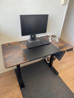 Electric Sit-Stand Desk - modern brown and black design, Huis en Inrichting, Bureaus, Ophalen, Elektrisch, Nieuw, Stabureau