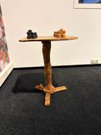 Handgemaakte schaaktafel olijfhout – uniek & rustiek (47x47), Ophalen of Verzenden, Nieuw