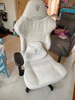 Mooi ruime Gaming Chair / Bureaustoel WIT, Ophalen, Gebruikt, Wit, Gaming bureaustoel