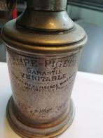 PRACHTIGE OUDE OLIE LAMP IN VINTAGE STAAT LAMPE PIGEON, Ophalen of Verzenden