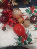 Set glazen kerstballen 10 stuks, Diversen, Kerst, Ophalen of Verzenden