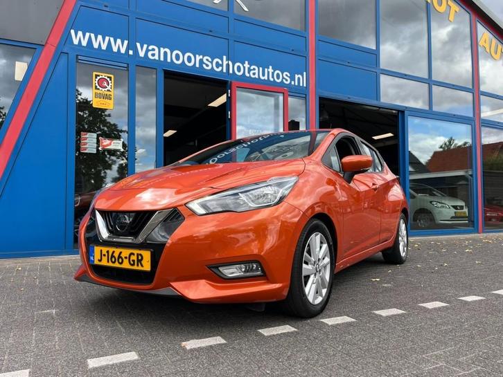 Nissan MICRA 1.0 IG-T Navi Camera Carplay Airco(ECC) bj2020, Auto's, Nissan, Bedrijf, Micra, ABS, Airbags, Airconditioning, Bluetooth