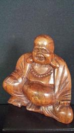 Houten BEELDJE <> Lachende Dikbuik BOEDDHA, Ophalen of Verzenden