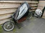 Fietsfabriek Bakfiets - Retro Groen, Fietsen en Brommers, Fietsen | Bakfietsen, Gebruikt, Huif, Ophalen of Verzenden, 2 kinderen