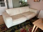 Witte leren bank, Ophalen, Gebruikt, Overige maten, Modern