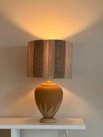 Vintage tafellamp met raffia kap, Ophalen, Zo goed als nieuw, Minder dan 50 cm