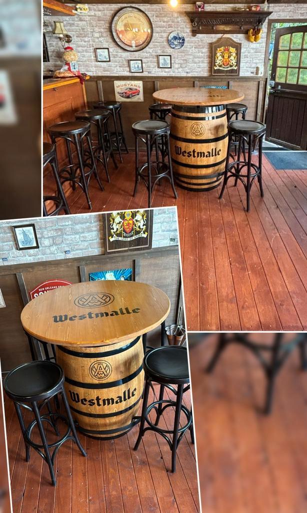 Statafel , wijnvat statafel , stamtafel, biertafel, Huis en Inrichting, Tafels | Statafels, Zo goed als nieuw, Ophalen