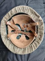 DDR NVA helm met camo overtrek, Verzamelen, Ophalen of Verzenden, Landmacht, Duitsland, Helm of Baret