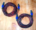 Luidsprekersnoeren 2x6 meter - 2x2,5mm rood/zwart, Speaker of Versterker, Ophalen of Verzenden, Zo goed als nieuw, Nb