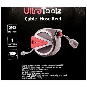 Ultratoolz Verlengkabelhaspel – 20 meter (230V, 12A) beschikbaar voor biedingen