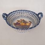 Makkum Tichelaar - antieke fruitschaal - 27 cm, Antiek en Kunst, Antiek | Keramiek en Aardewerk, Ophalen of Verzenden