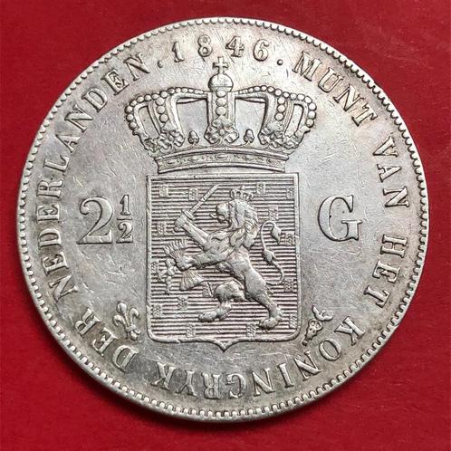 Rijksdaalder 1846 Lelie. Zfr/Pr., Postzegels en Munten, Munten | Nederland, Losse munt, 2½ gulden, Koning Willem III, Zilver, Ophalen of Verzenden