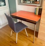 Vintage formica tafel (kleine eettafel/bureau), Huis en Inrichting, Tafels | Eettafels, Ophalen, Gebruikt, 100 tot 150 cm, Vintage