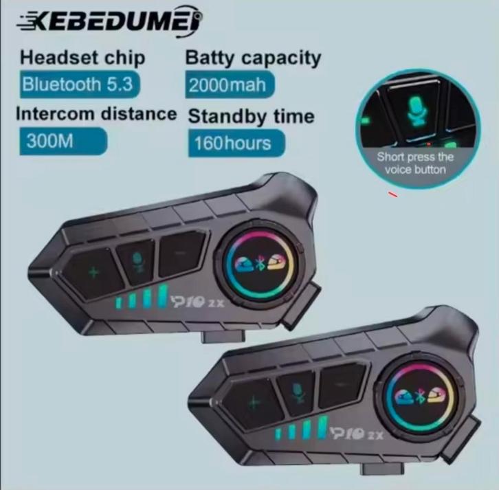 Helm draadloze bluetooth V10 2X, Motoren, Accessoires | Overige, Nieuw, Ophalen of Verzenden